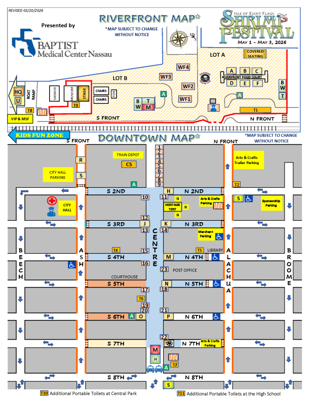 Shrimp Festival Map